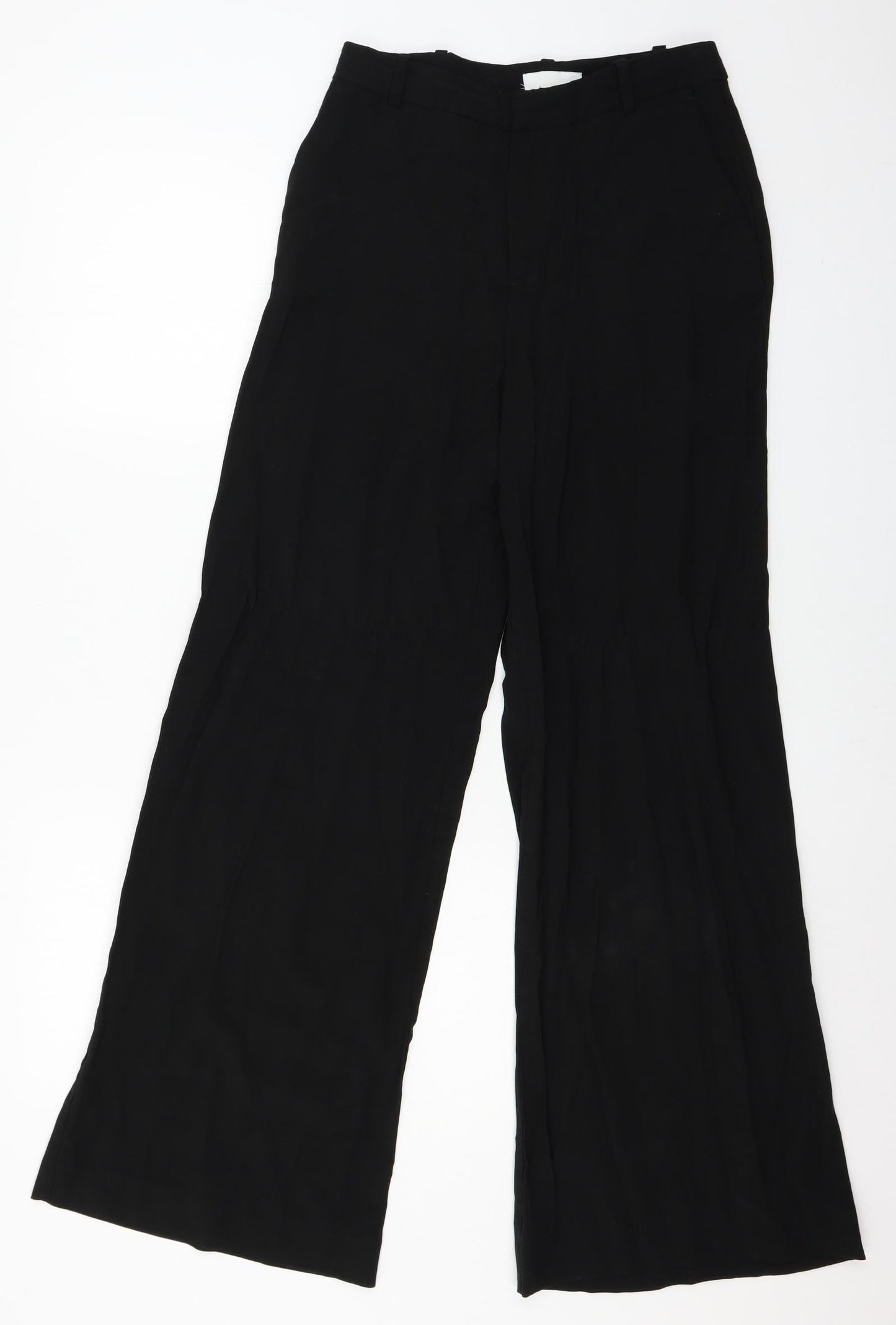 H&M Womens Black   Trousers  Size 10 L20 in