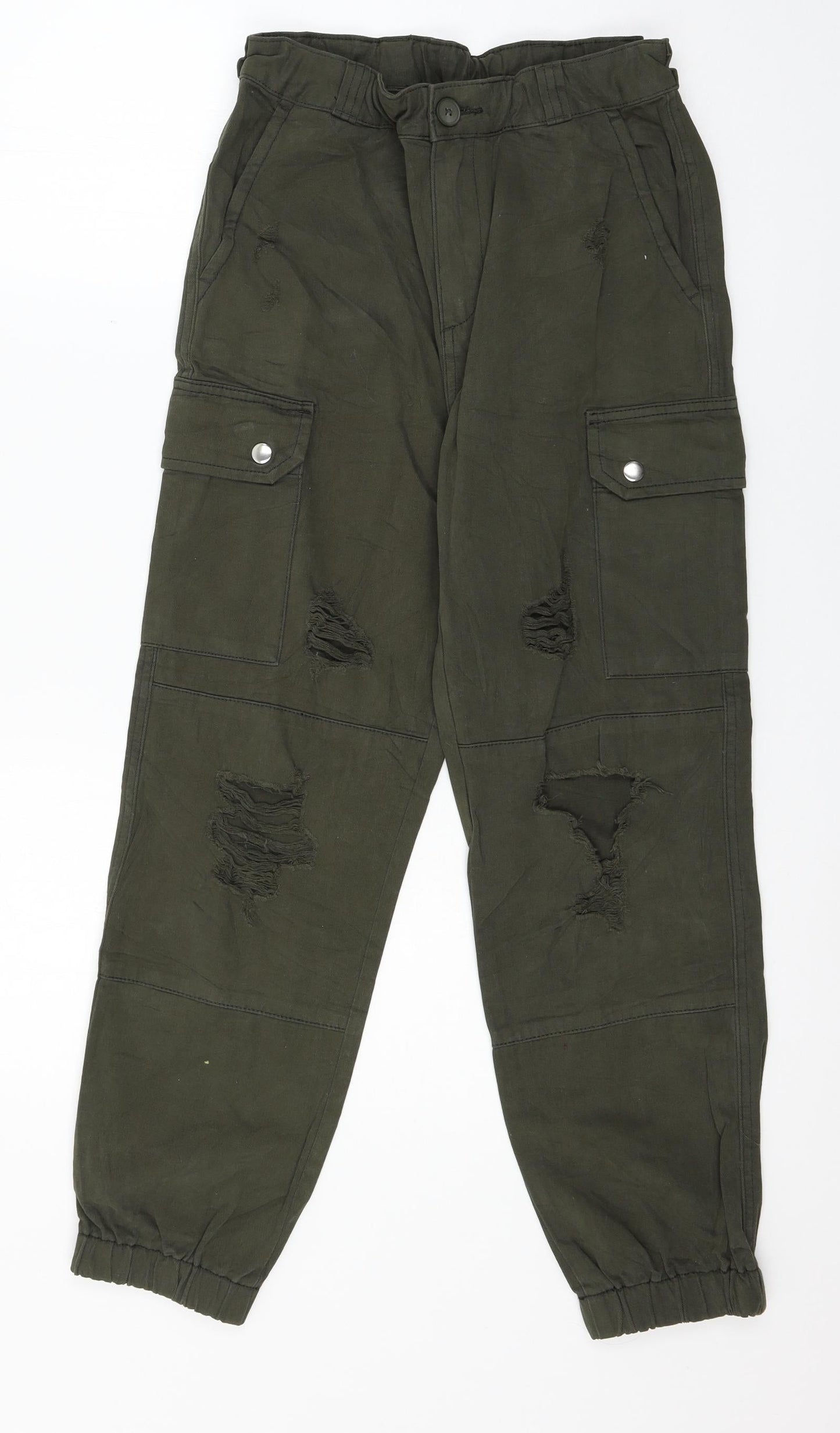 Preworn Womens Green   Trousers  Size 28 in L26 in - Distressed