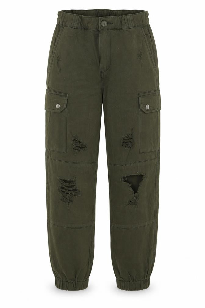 Preworn Womens Green   Trousers  Size 28 in L26 in - Distressed