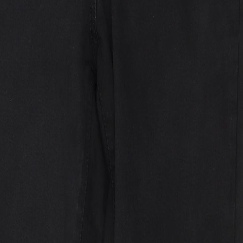 Preworn Womens Black  Denim Skinny Jeans Size 34 in L30 in