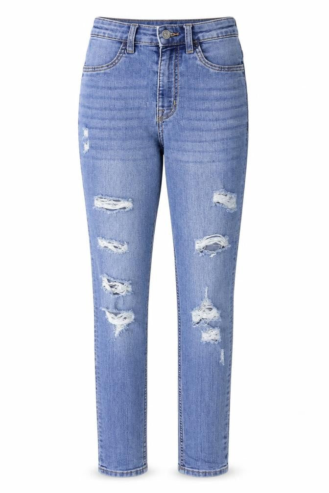 Divided Womens Blue  Denim Skinny Jeans Size 6 L29 in