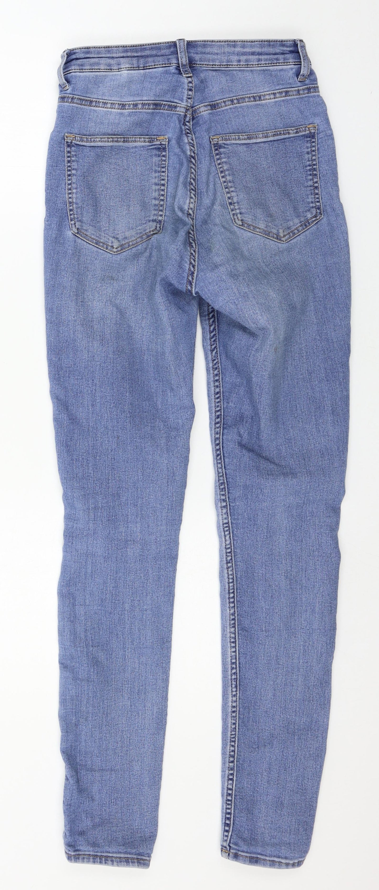 Divided Womens Blue  Denim Skinny Jeans Size 6 L29 in