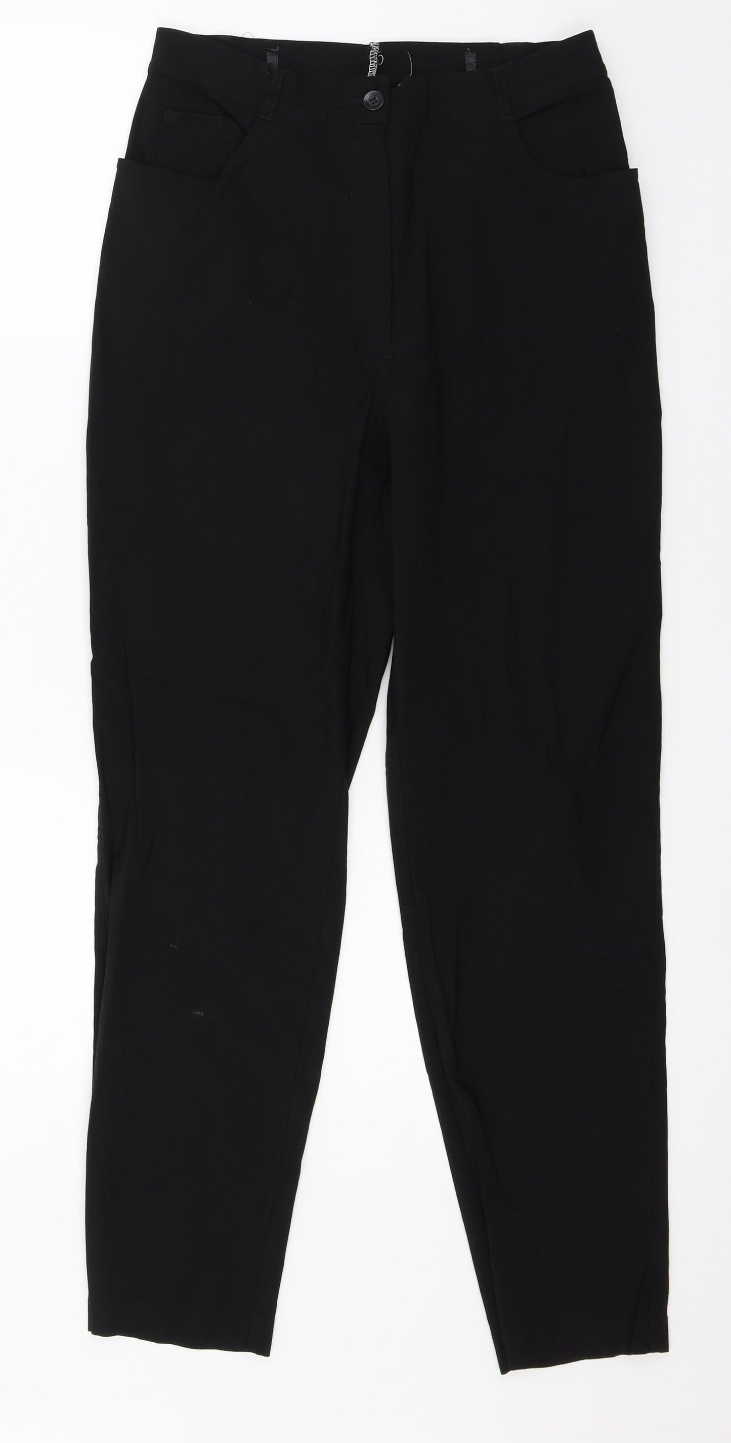 Preworn Womens Black   Trousers  Size 30 in L29 in
