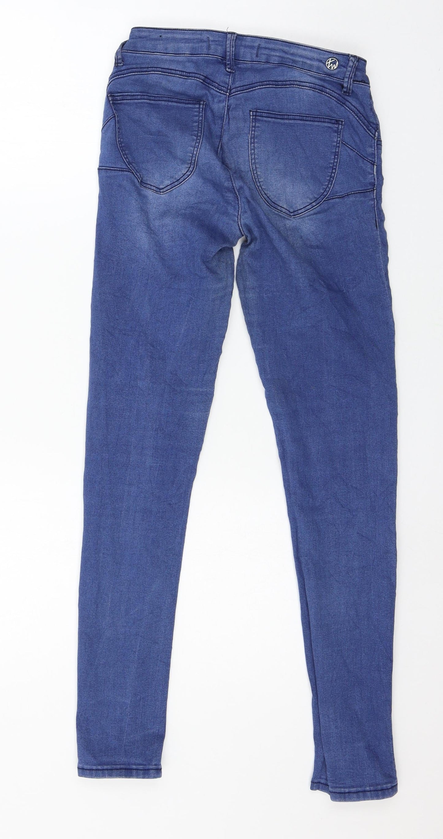 TALLY WEiJL Womens Blue  Denim Skinny Jeans Size 8 L28 in