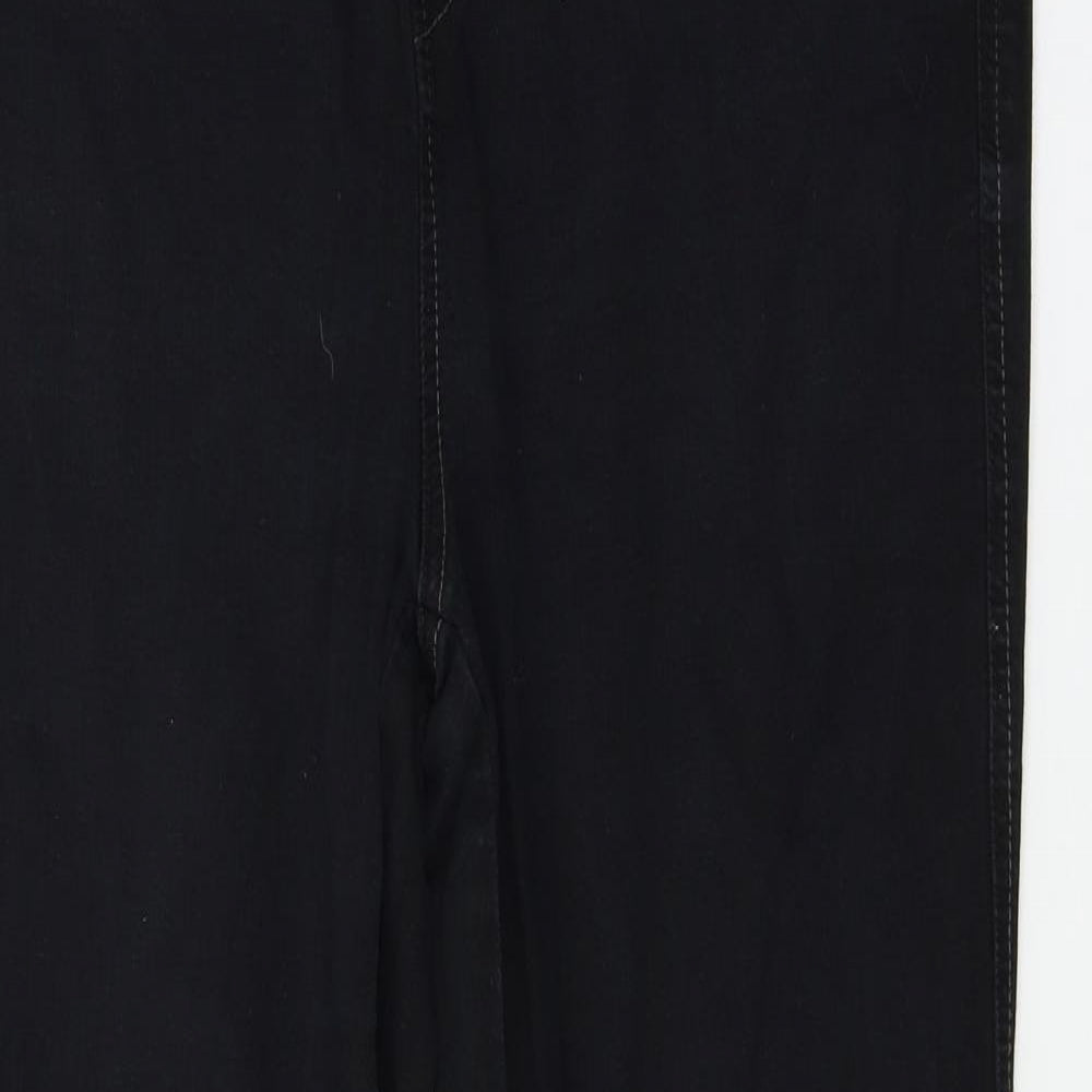 Preworn Womens Black  Denim Skinny Jeans Size 38 in L29 in