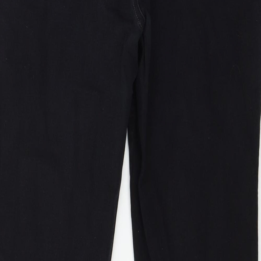 Preworn Womens Black  Denim Skinny Jeans Size 38 in L29 in