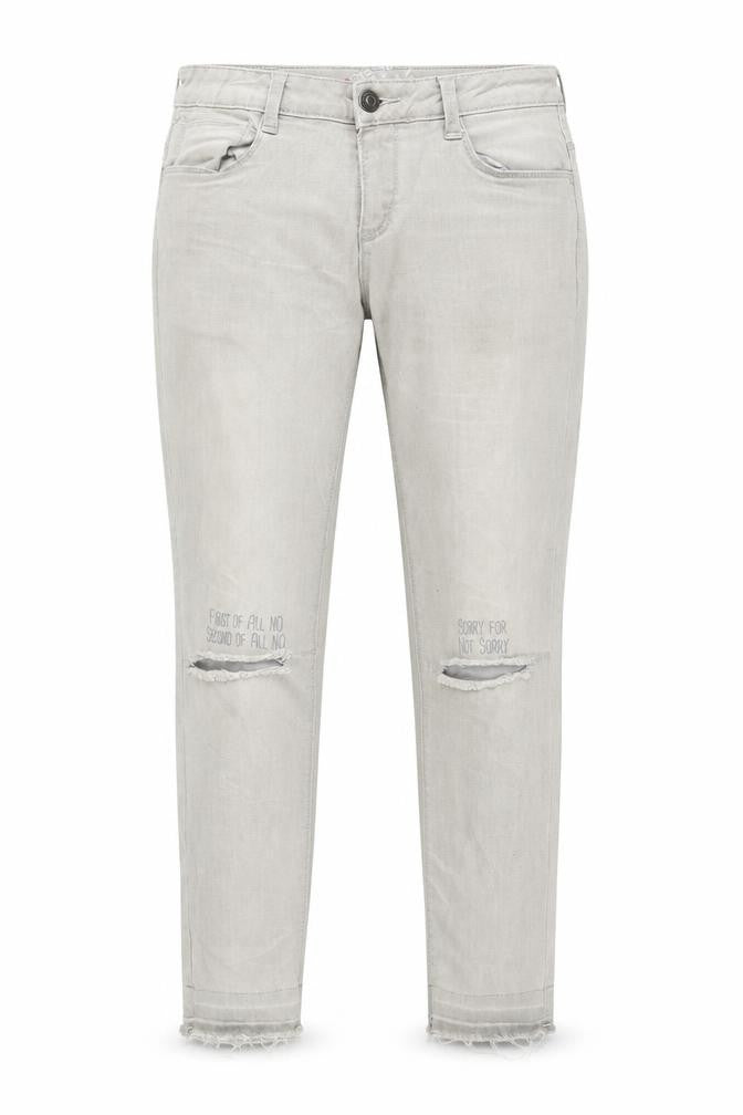 George Gina & Lucy Girls Grey  Denim Skinny Jeans Size 13 Years - distressed