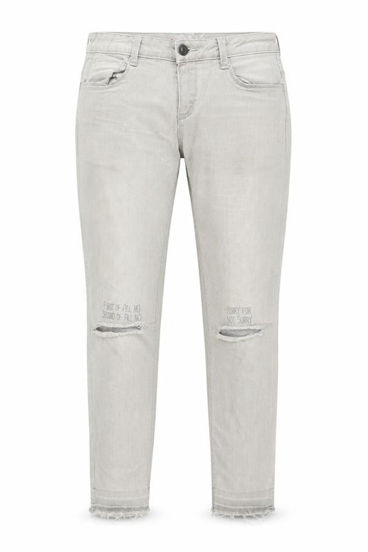 George Gina & Lucy Girls Grey  Denim Skinny Jeans Size 13 Years - distressed