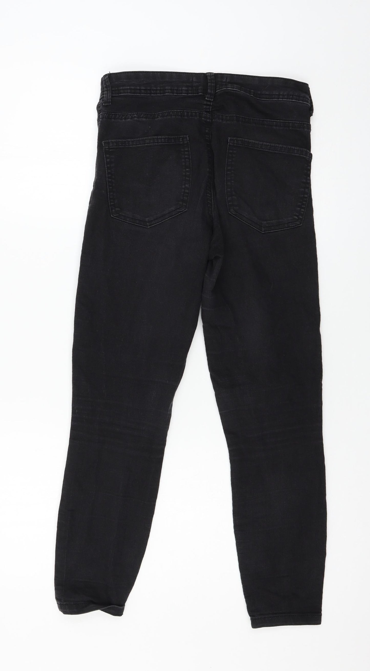Denim & Co. Womens Black  Denim Skinny Jeans Size 10 L24 in
