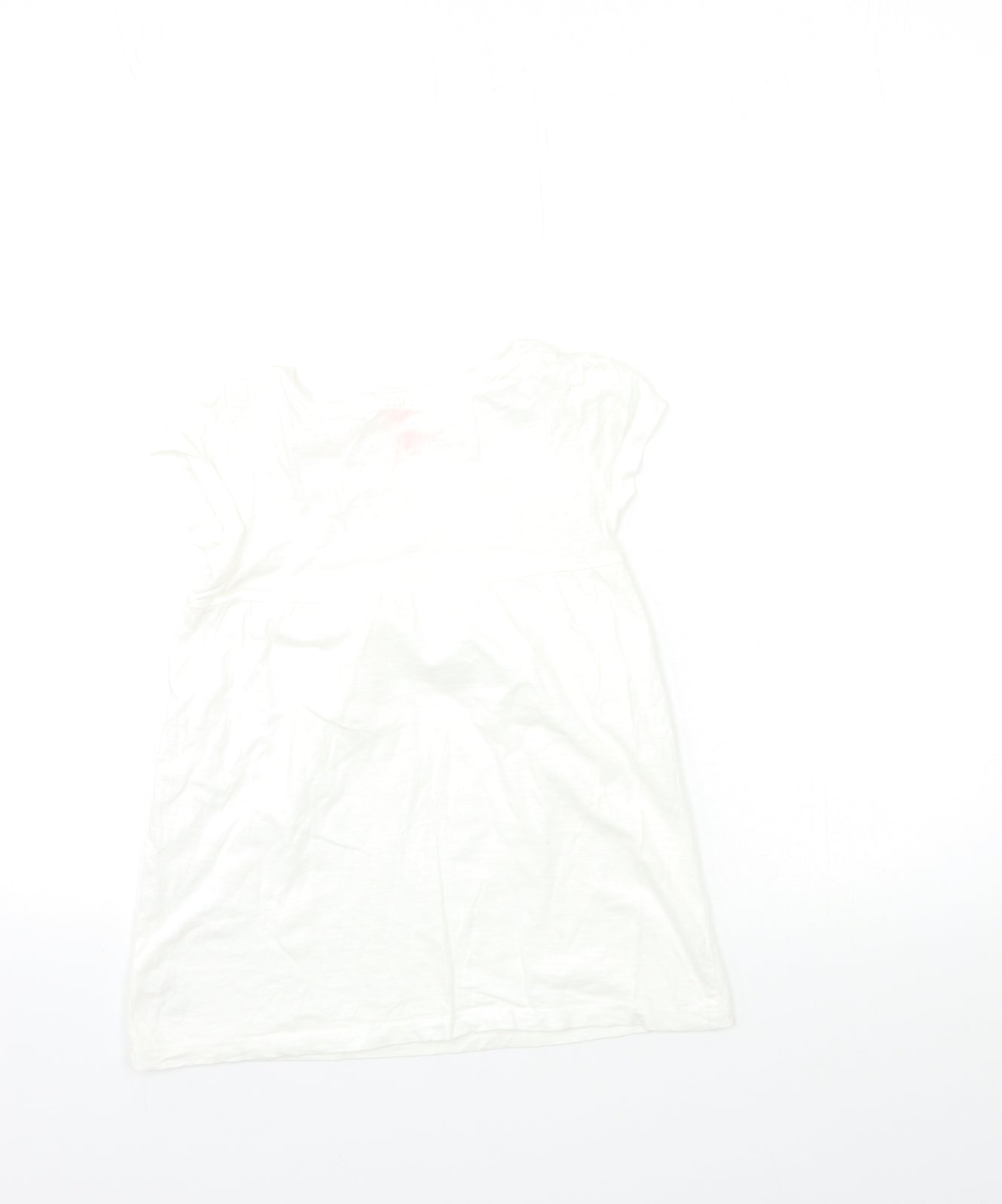 NEXT Girls White   Basic T-Shirt Size 6 Years
