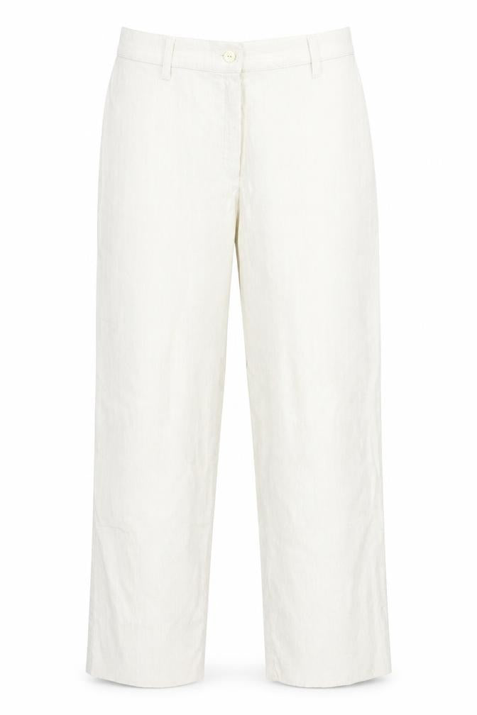 Preworn Womens White Striped  Trousers  Size 42 in L27 in