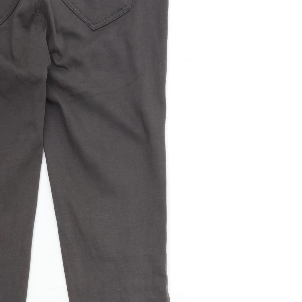 Denim & Co. Womens Grey   Trousers  Size 10 L31 in