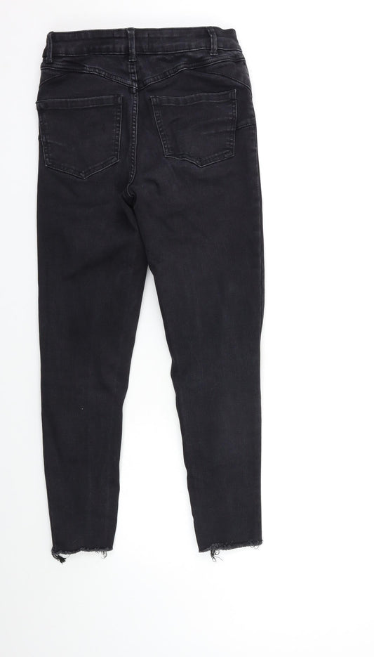 New Look Womens Black  Denim Skinny Jeans Size 8 L25 in