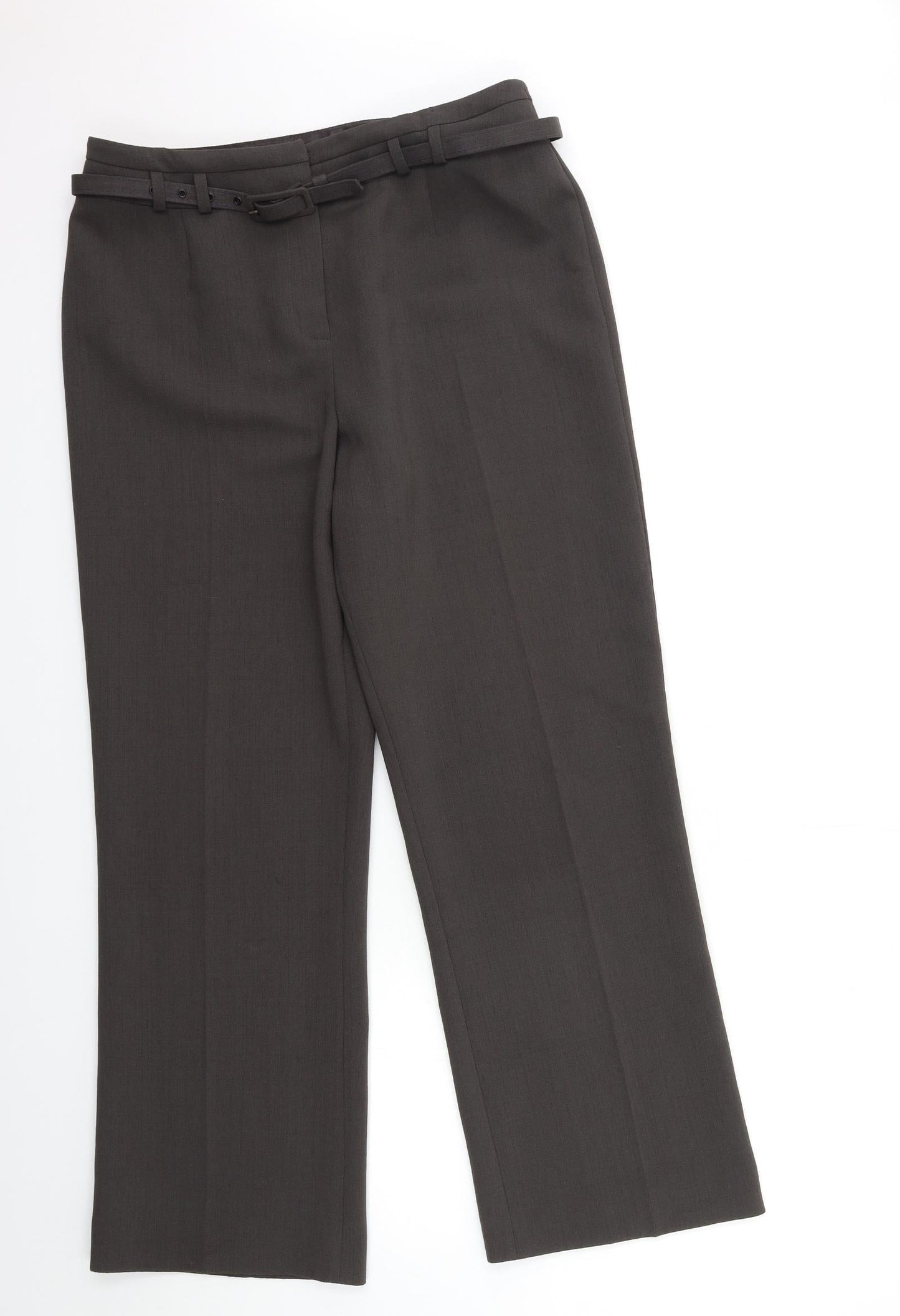 MINUET Womens Grey   Trousers  Size 14 L30 in