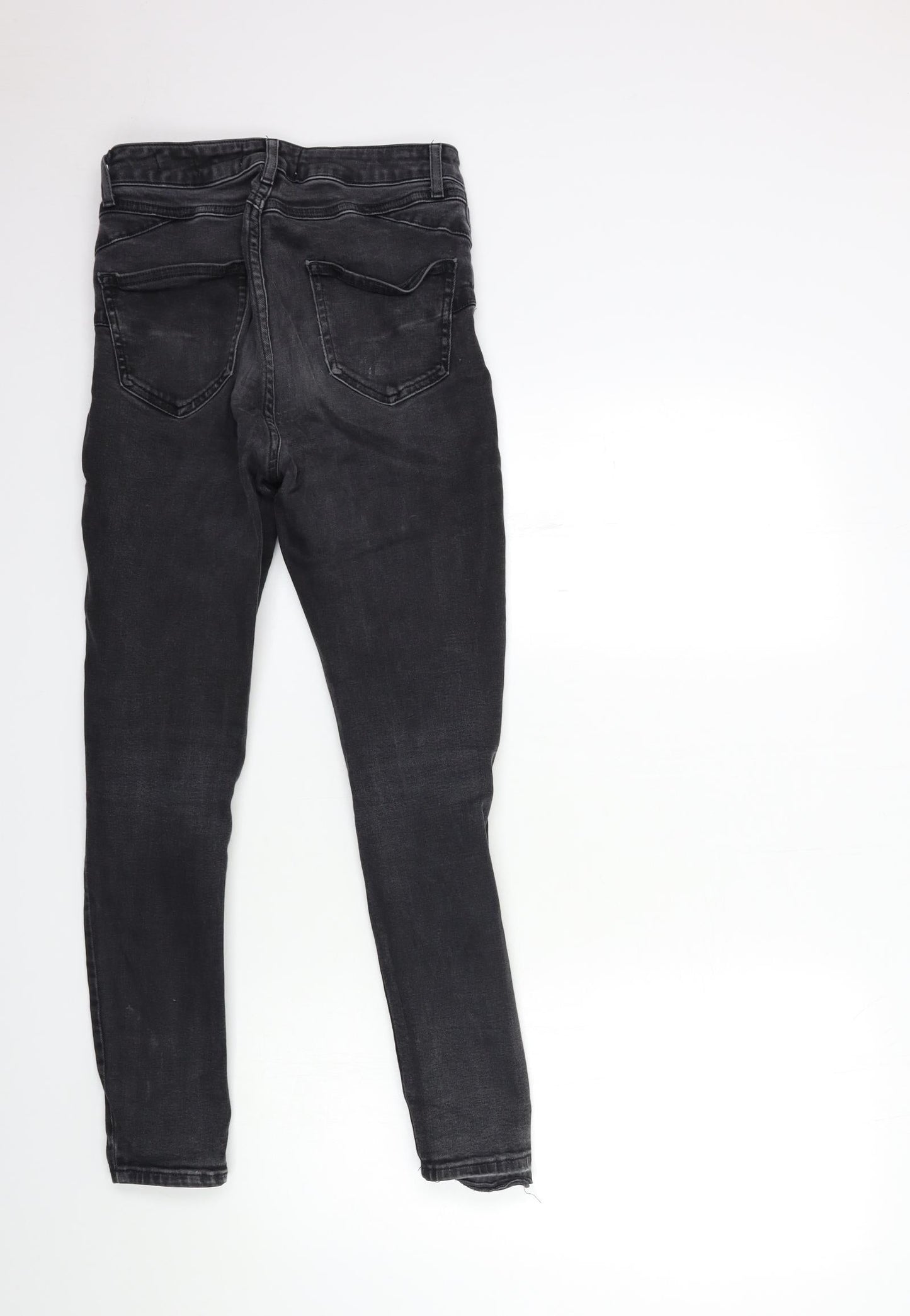 New Look Womens Grey  Denim Skinny Jeans Size 10 L23 in