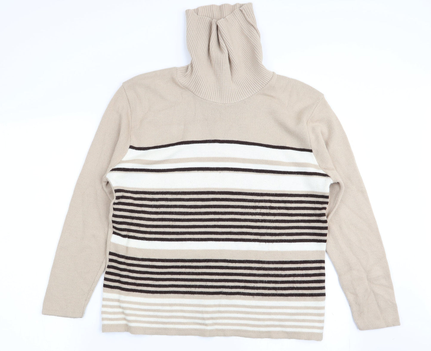 pure and natural Womens Multicoloured Striped  Pullover Jumper Size 10