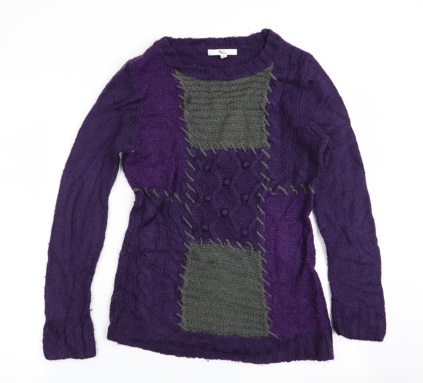 Klass Womens Purple   Pullover Jumper Size S