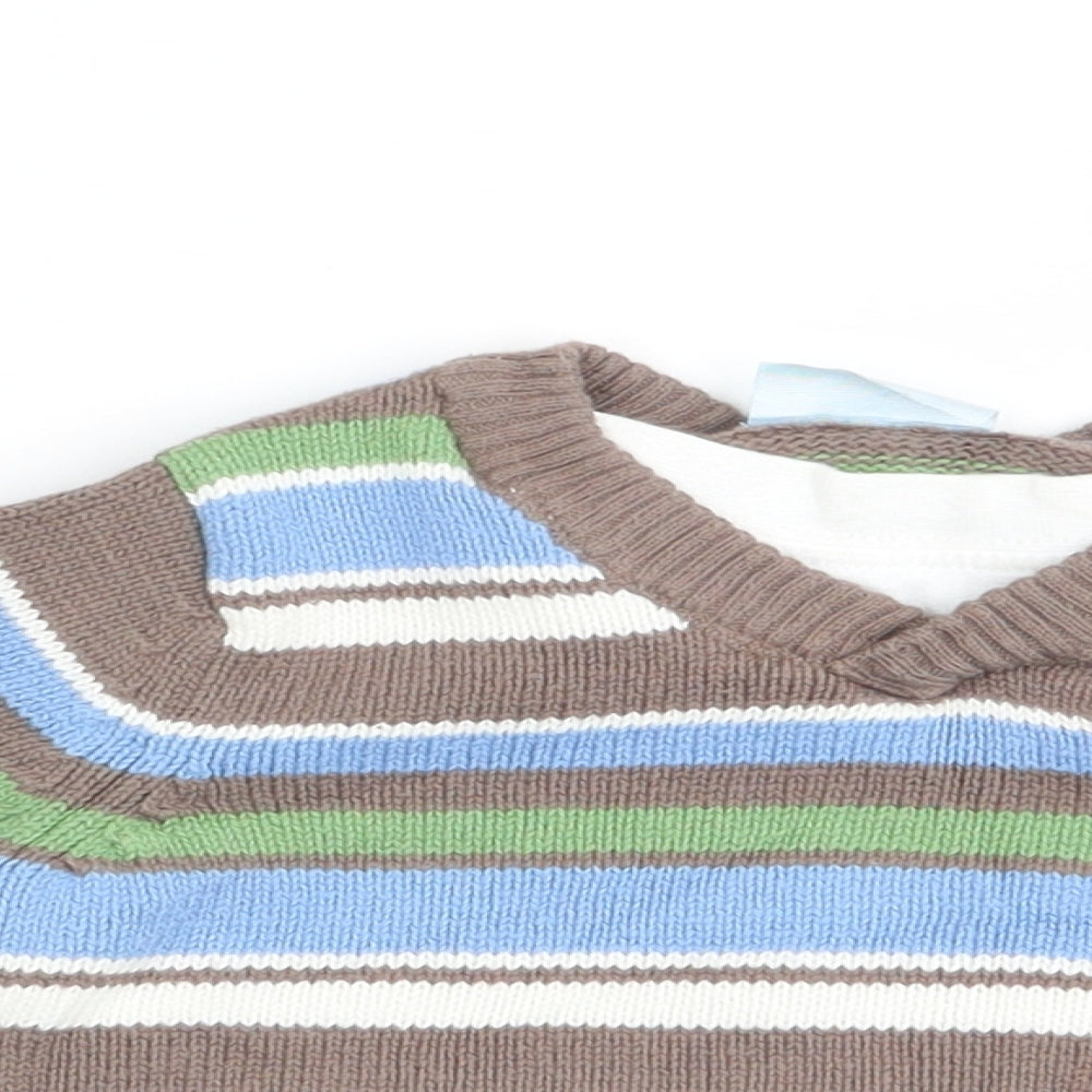 Cherokee Boys Multicoloured Striped  Pullover Jumper Size 0-3 Months