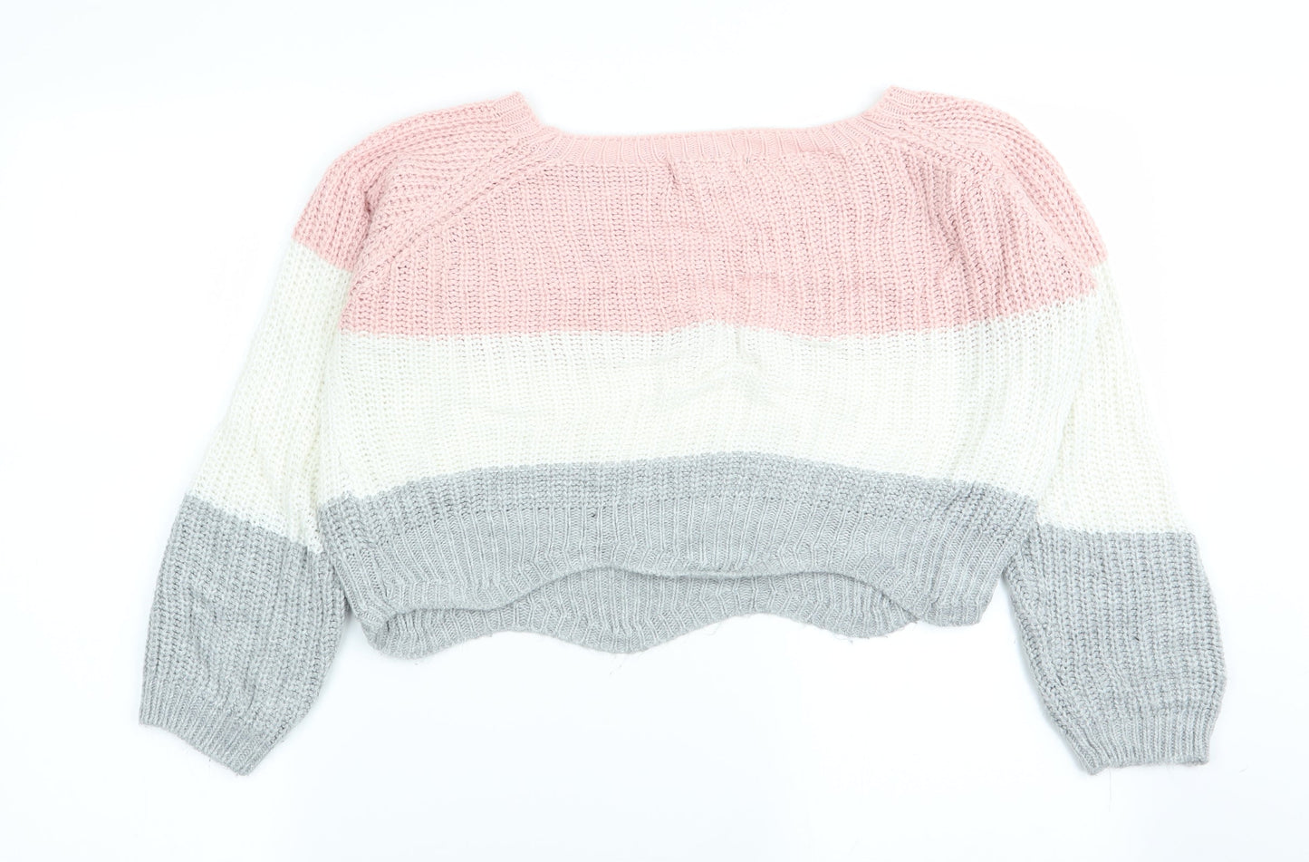 cameo rose Womens Multicoloured Striped  Pullover Jumper Size S