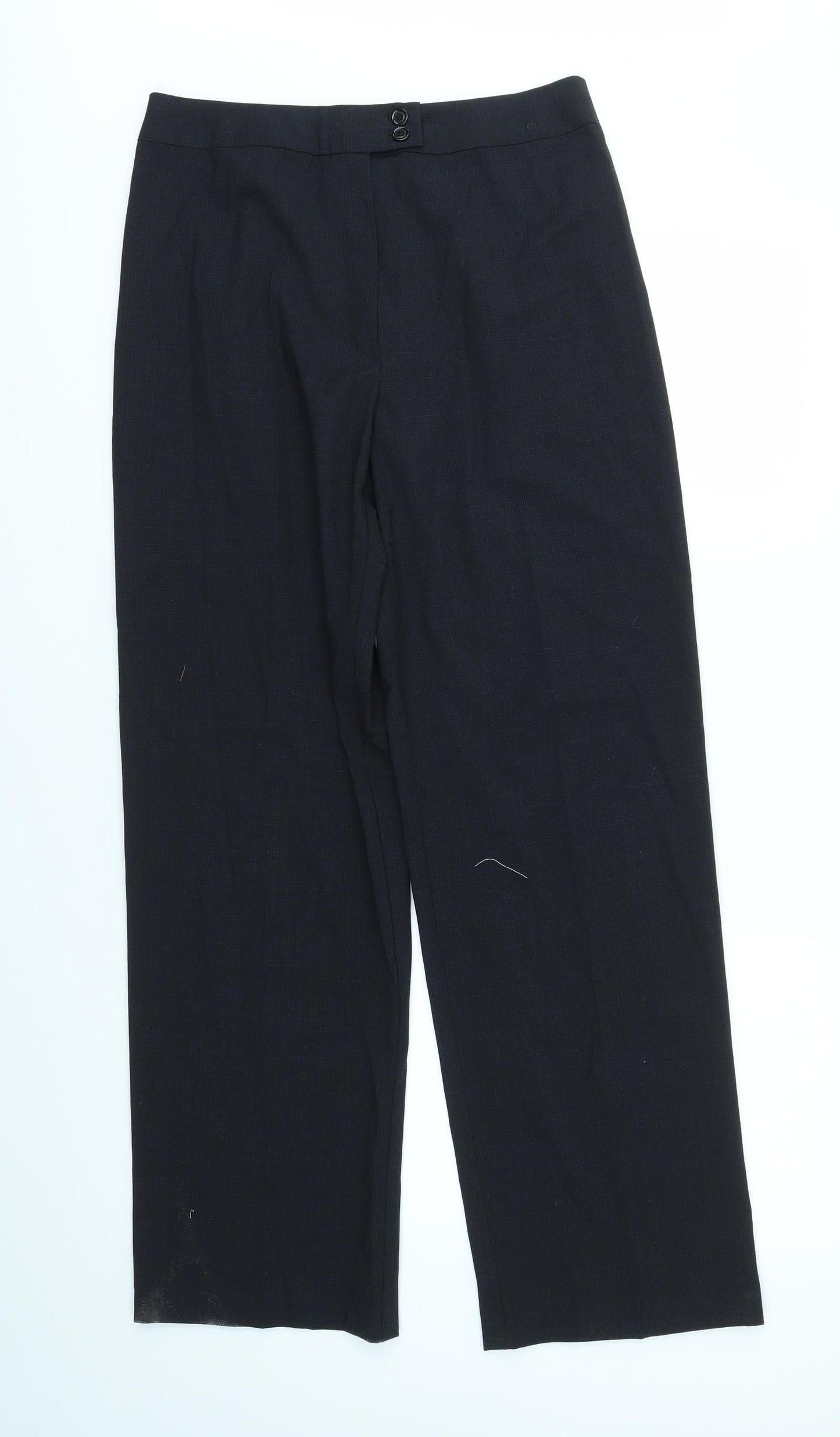 Preworn Womens Black   Trousers  Size 32 in L30 in