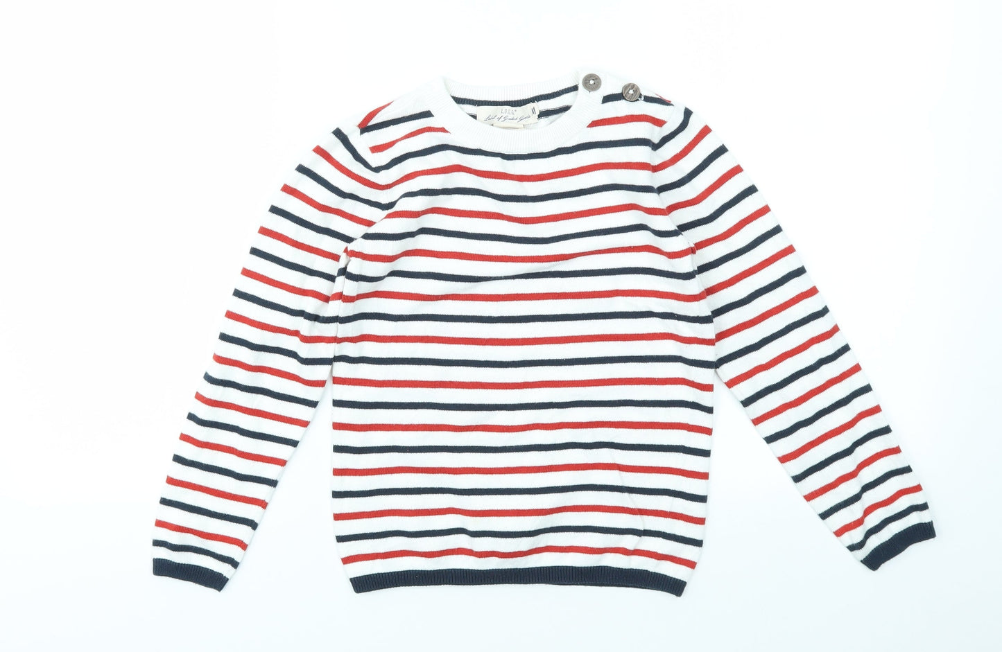 H&M Boys Multicoloured Striped  Pullover Jumper Size M