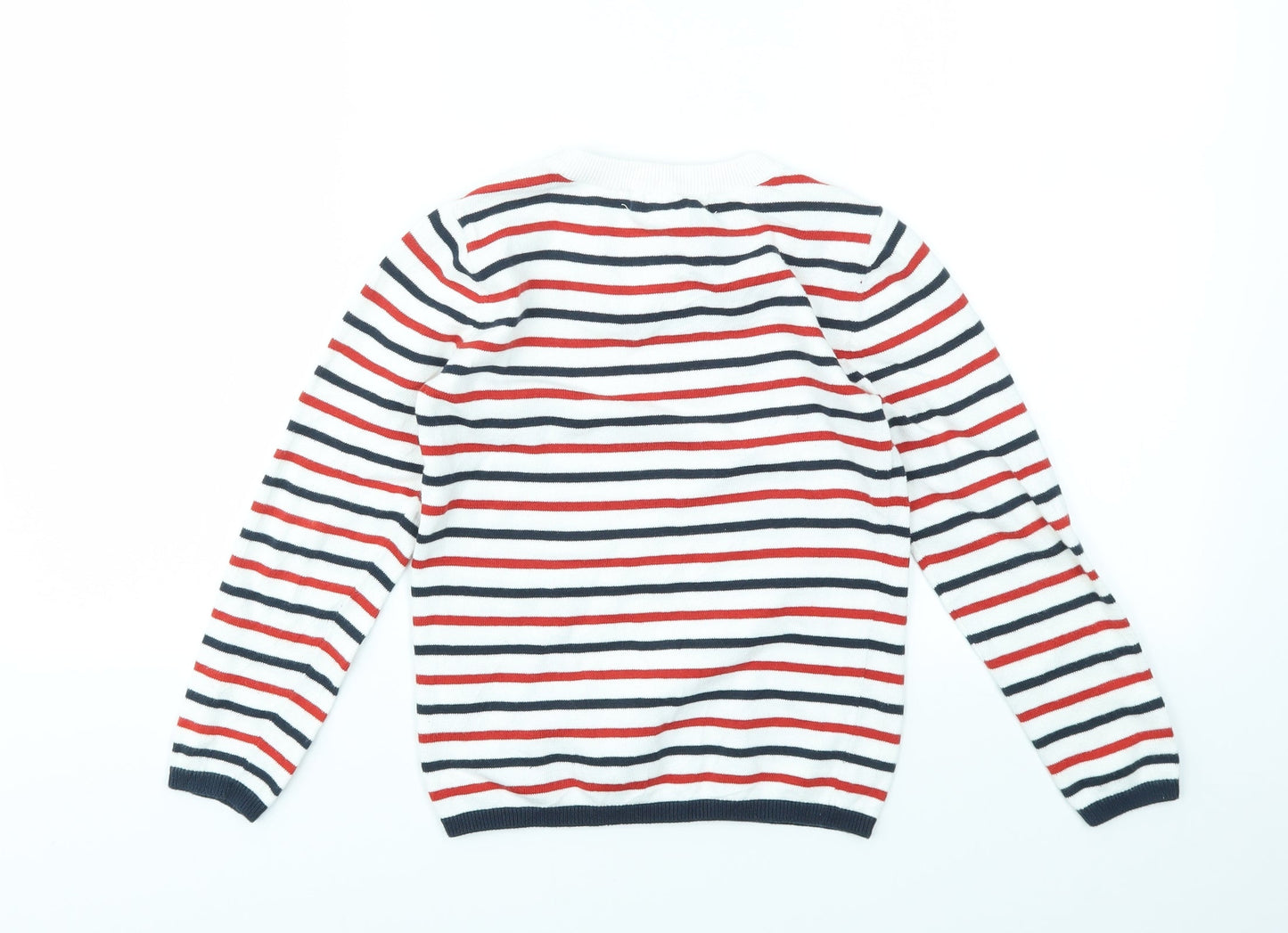 H&M Boys Multicoloured Striped  Pullover Jumper Size M