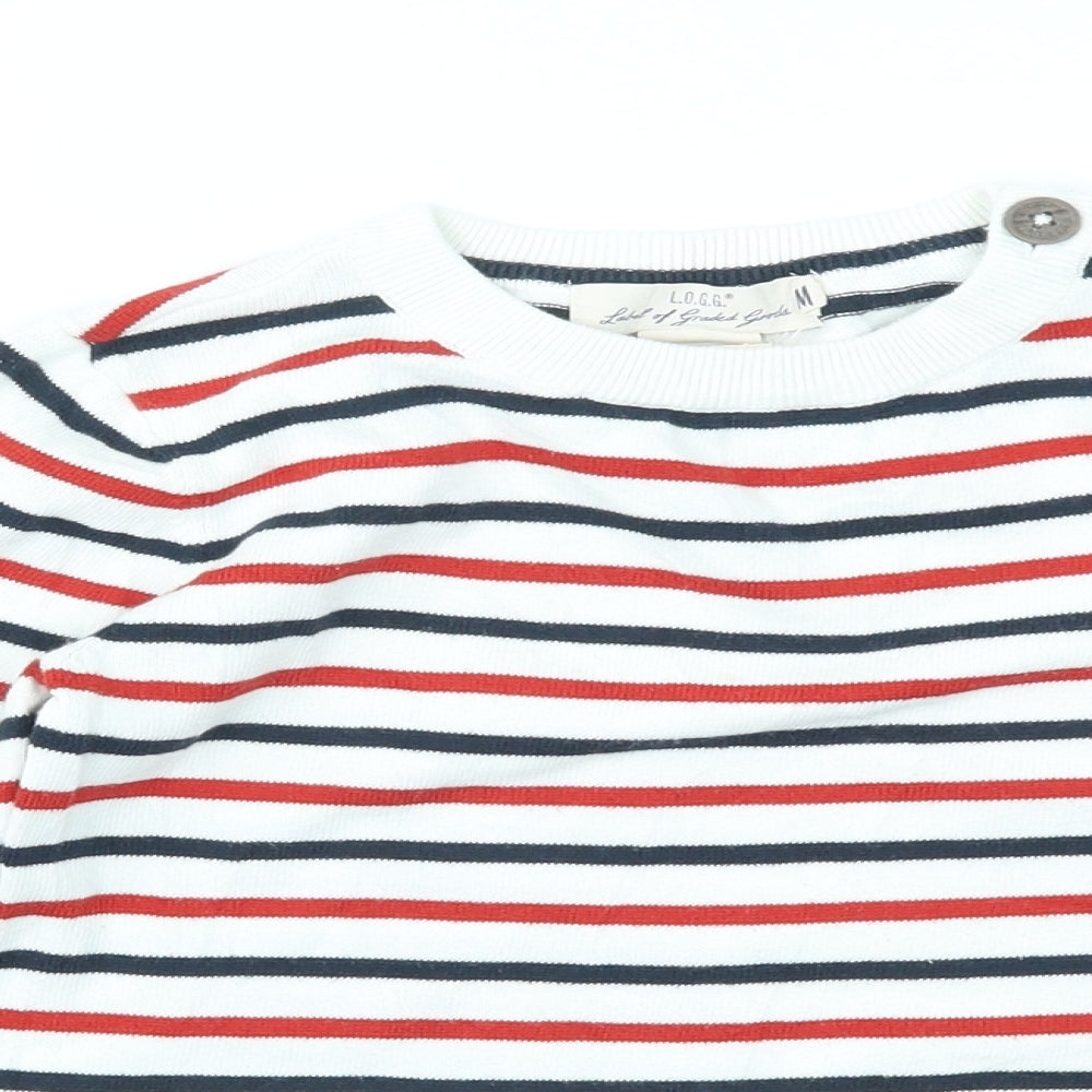 H&M Boys Multicoloured Striped  Pullover Jumper Size M
