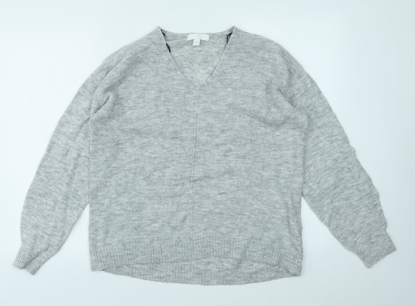 H&M Womens Grey   Pullover Jumper Size S