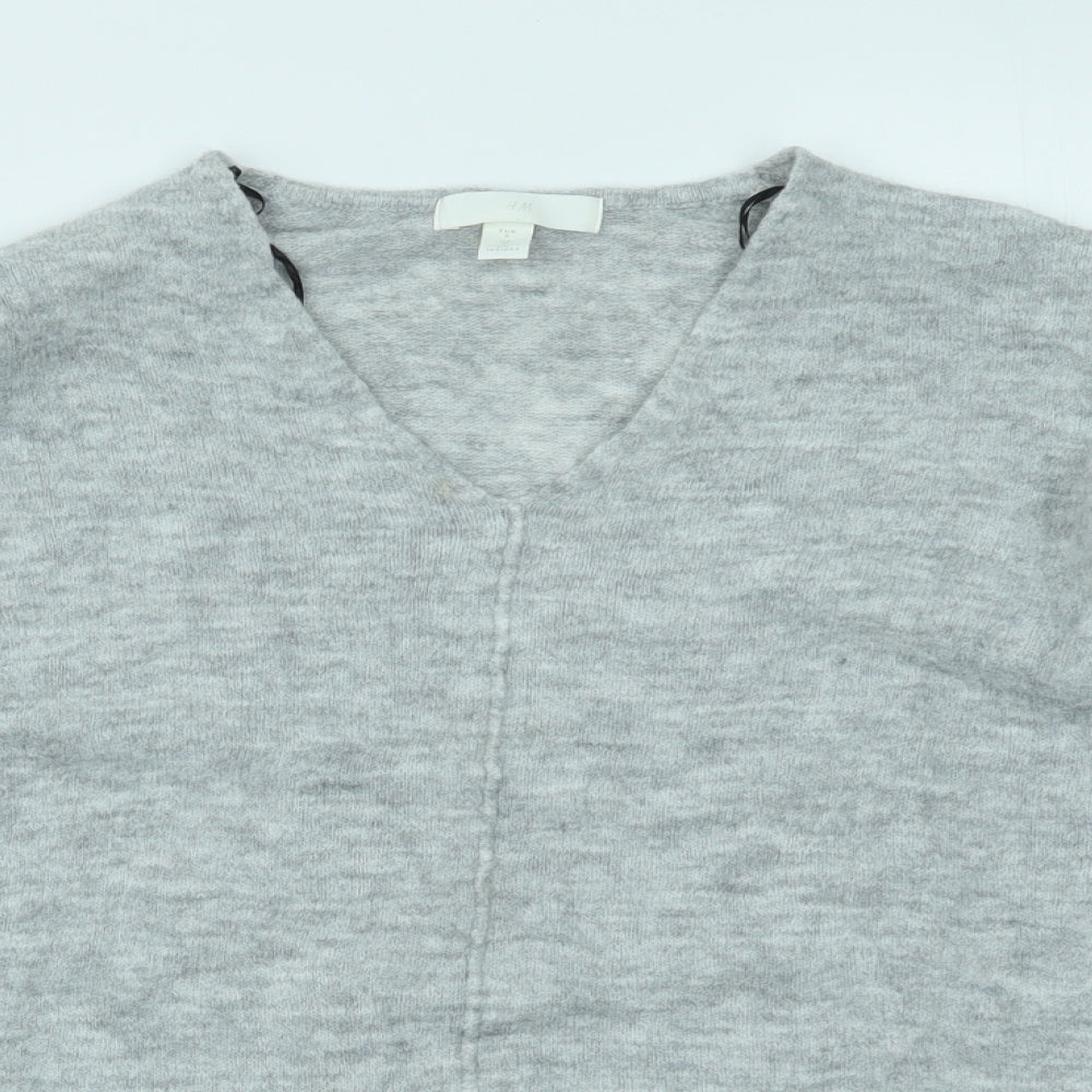 H&M Womens Grey   Pullover Jumper Size S