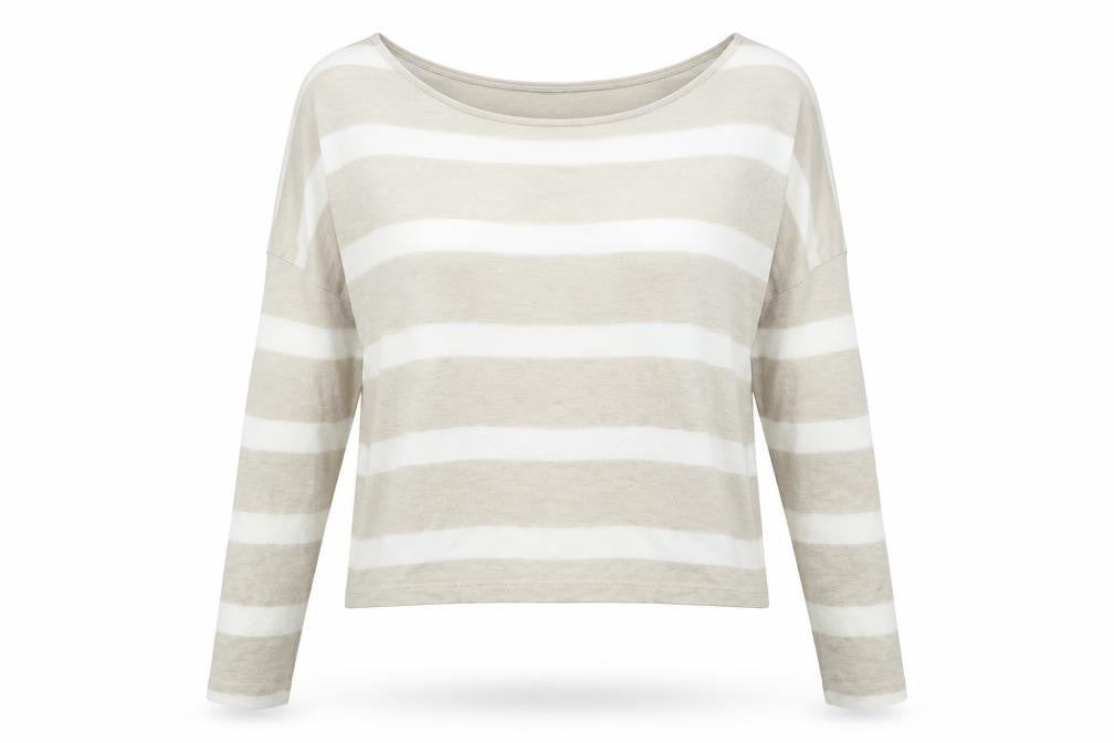 M&S Womens Multicoloured Striped  Basic T-Shirt Size 10