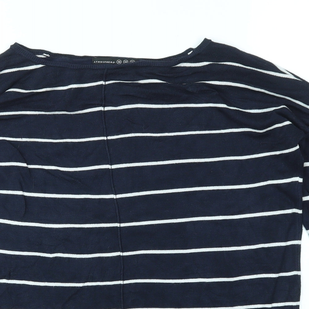 Primark Womens Multicoloured Striped  Pullover Jumper Size 10