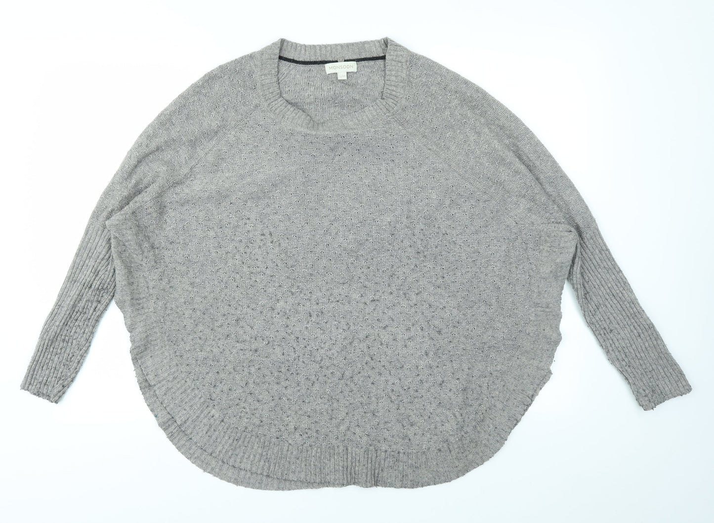 Monsoon Womens Grey   Pullover Jumper Size S