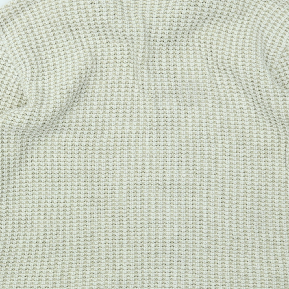 Finest Womens Ivory   Full Zip Jumper Size S
