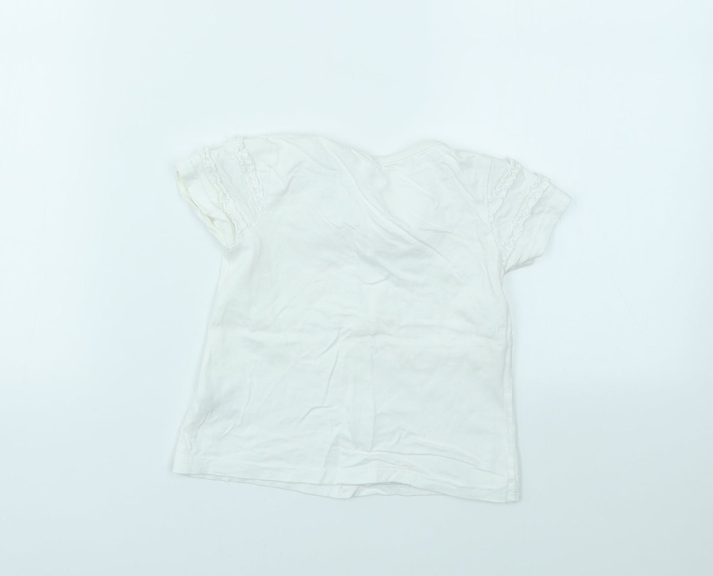 George Girls Silver   Basic T-Shirt Size 12-18 Months