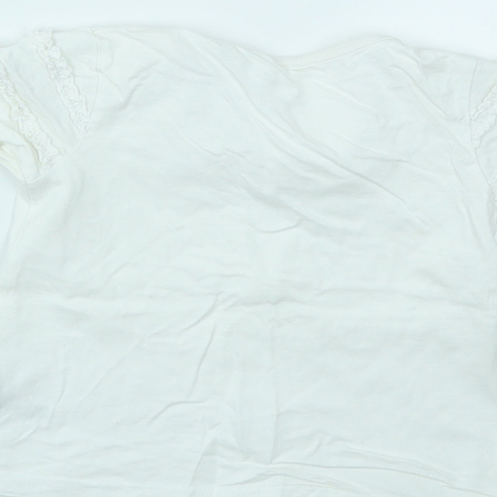 George Girls Silver   Basic T-Shirt Size 12-18 Months