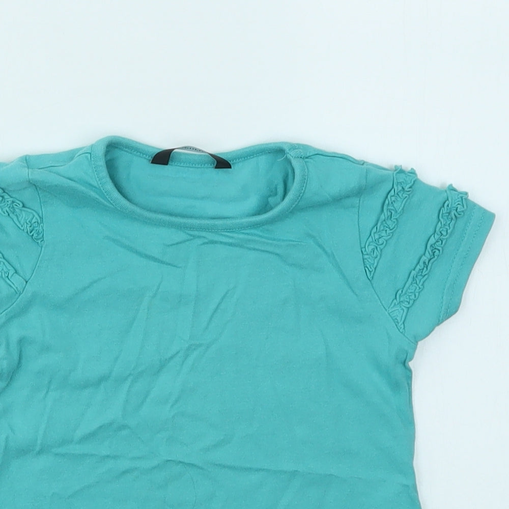 George Girls Green   Basic T-Shirt Size 12-18 Months