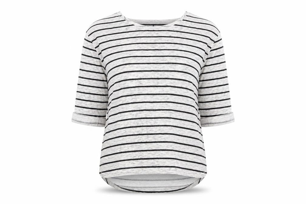 H&M Womens Grey Striped  Pullover Jumper Size M