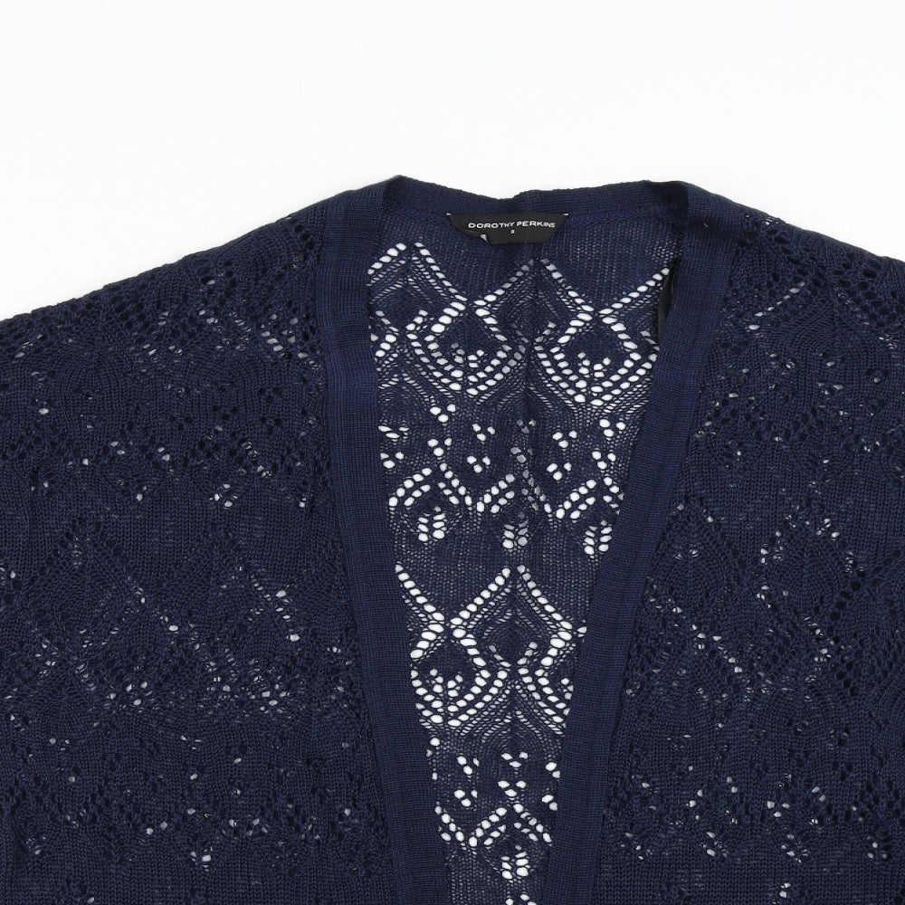 Dorothy Perkins Womens Blue  Knit Cardigan Jumper Size S