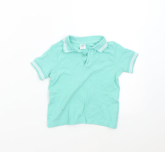 Mini Club Boys Green   Basic Polo Size 18-24 Months