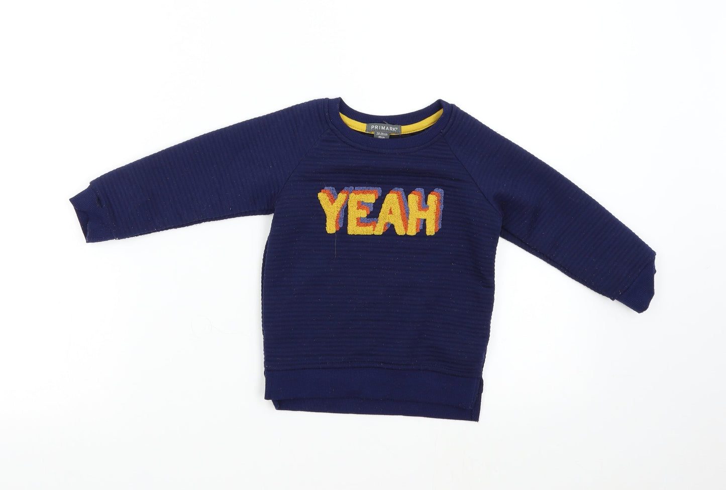 Primark Boys Blue   Pullover Sweatshirt Size 2-3 Years