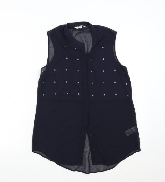 NEXT Womens Blue   Basic Blouse Size 8
