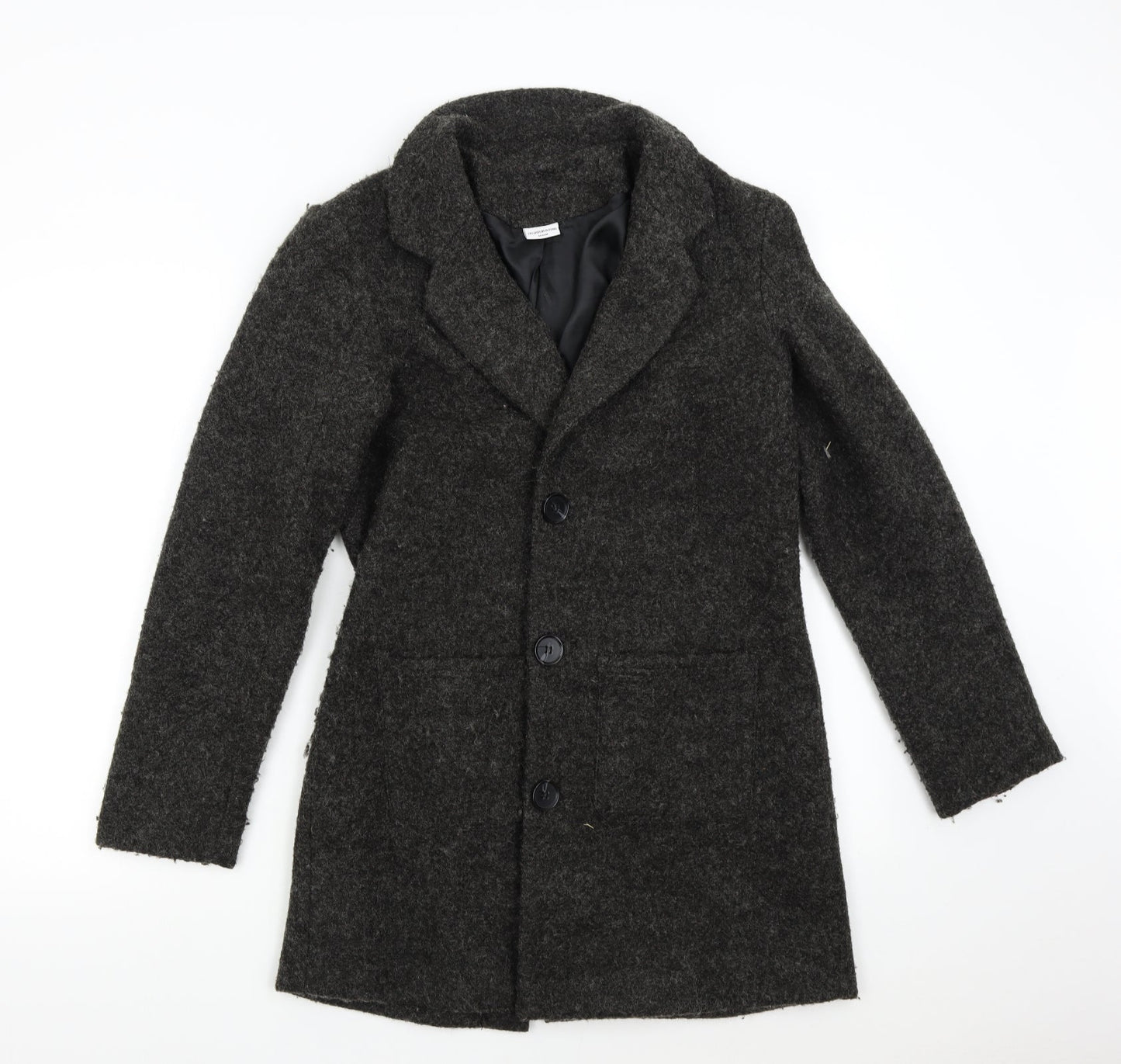 Jaqueline de Young Womens Grey   Overcoat Coat Size M