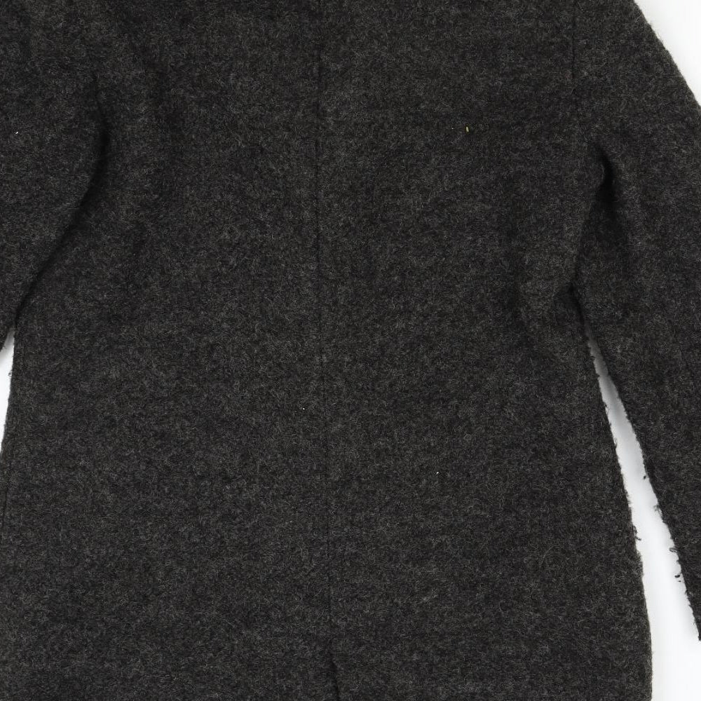 Jaqueline de Young Womens Grey   Overcoat Coat Size M