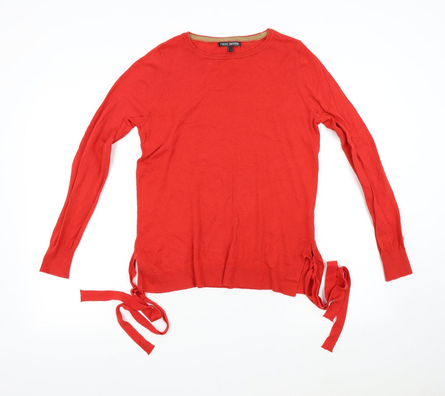 Next Petitte Womens Red  Knit Pullover Jumper Size 8