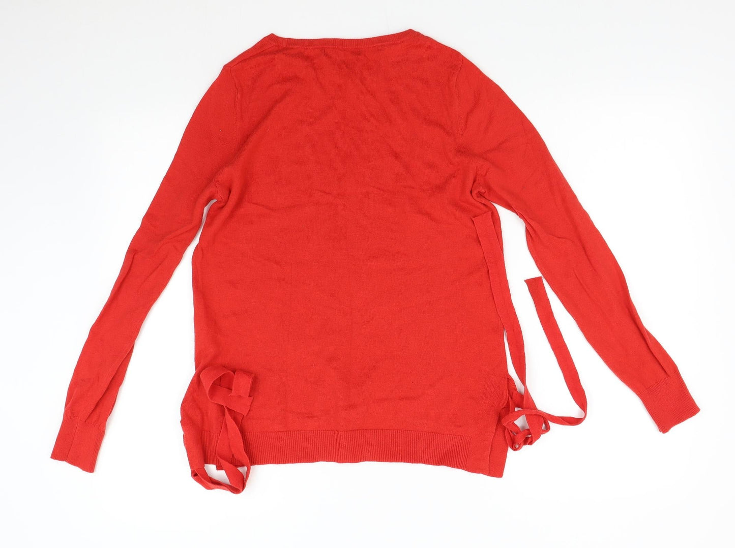 Next Petitte Womens Red  Knit Pullover Jumper Size 8