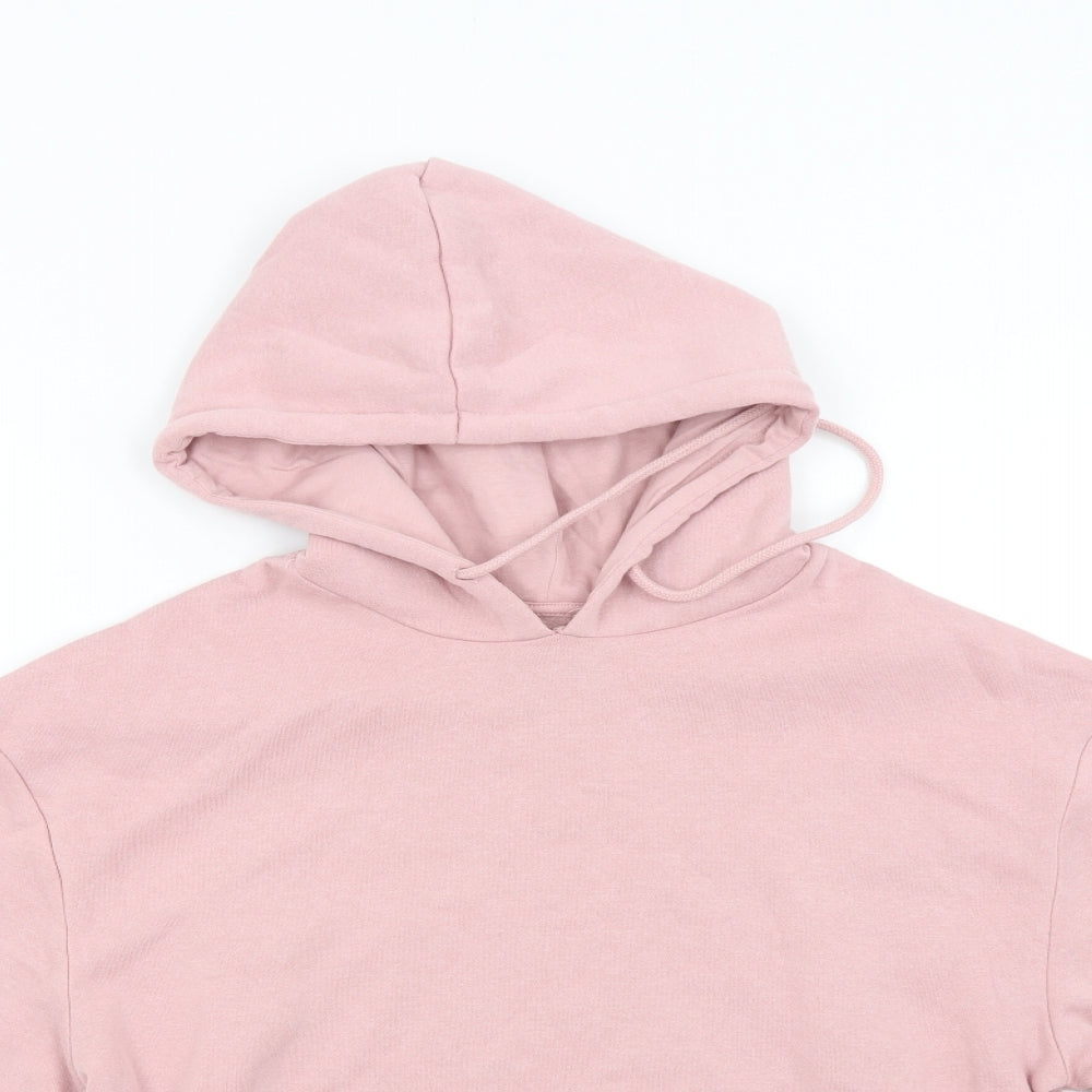 Pieces Womens Pink   Pullover Hoodie Size XS