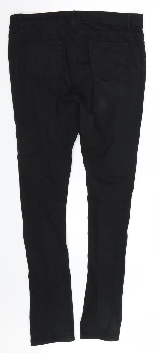 Preworn Womens Black  Denim Skinny Jeans Size XL L29 in