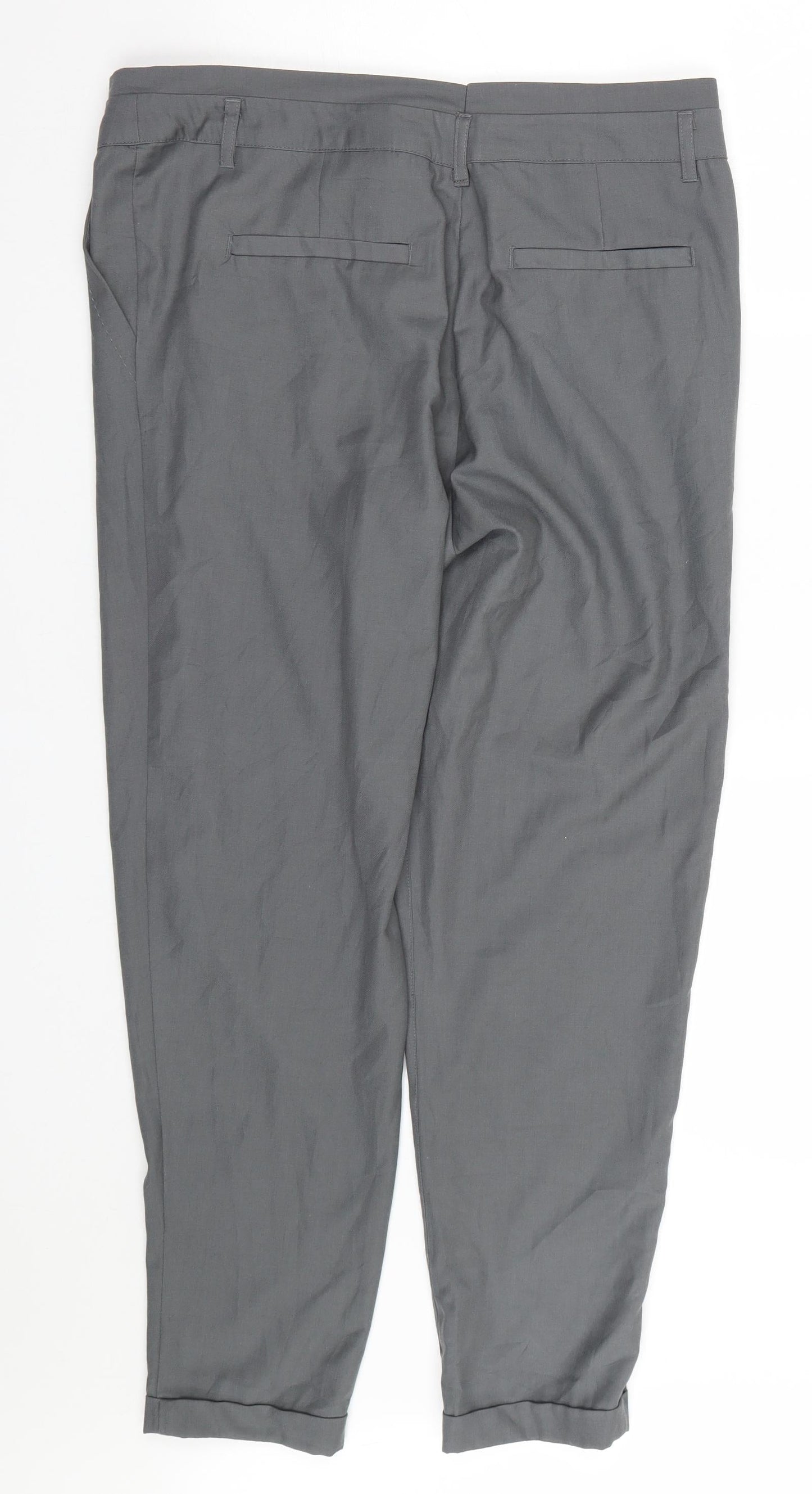Preworn Womens Grey   Trousers  Size 34 L26 in