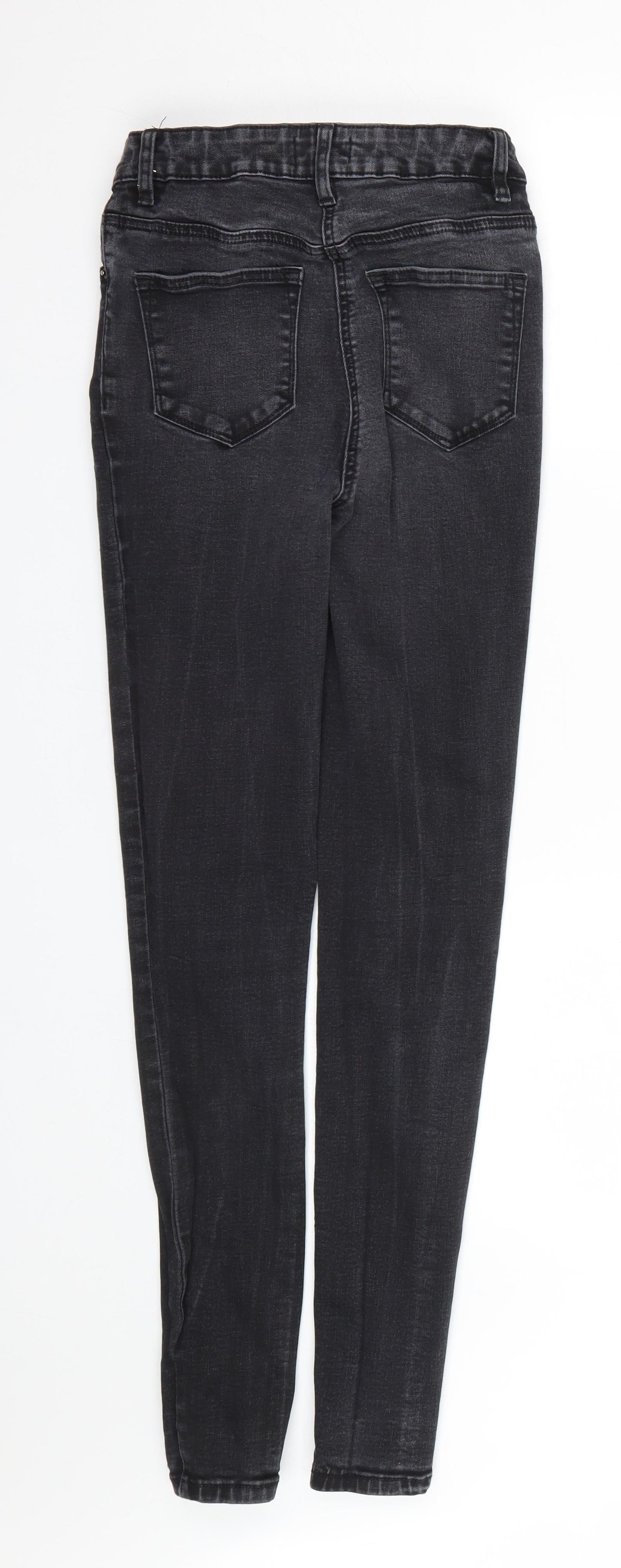 Papaya Womens Black  Denim Skinny Jeans Size 8 L26 in