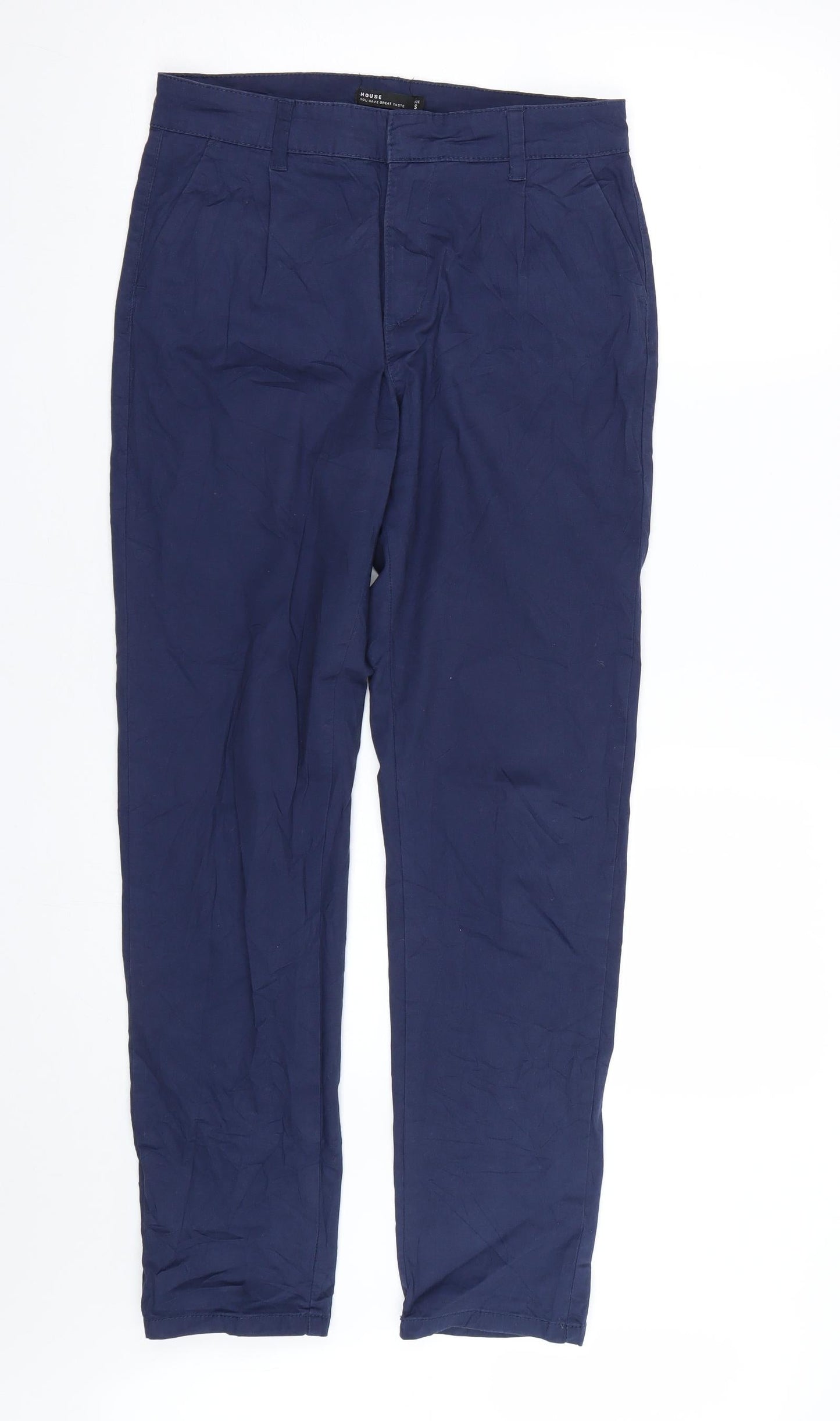 House Womens Blue   Trousers  Size S L27 in
